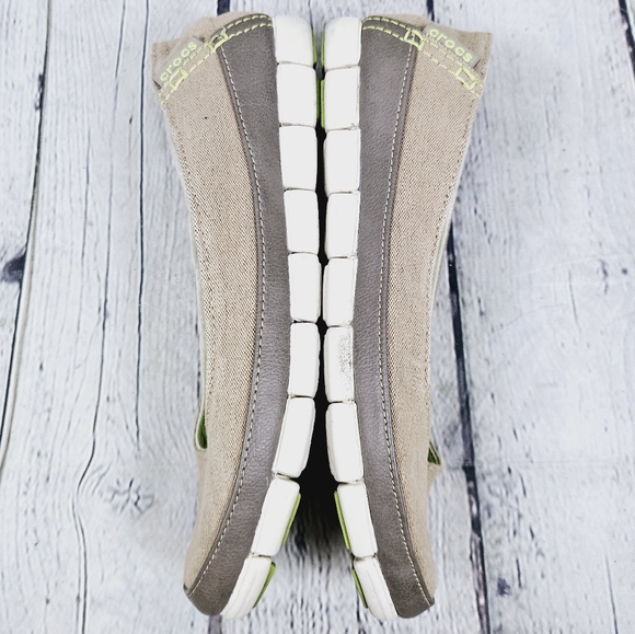CROCS | stretch canvas comfort slipon flats - Picture 3 of 8